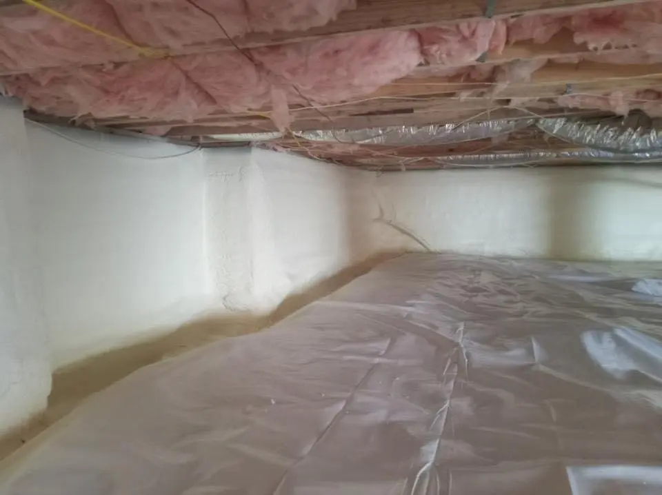 Crawl space encapsulation with closed-cell spray foam for Roof Leak Repair in Picture Rocks