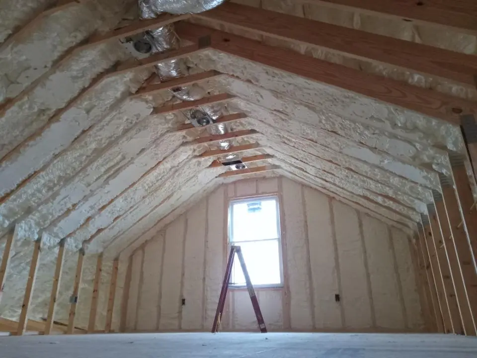 Spray foam roofing application for Crawl Space Insulation project in Picture Rocks